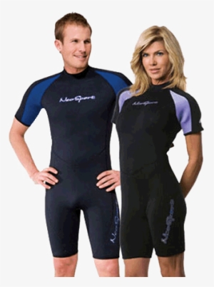 Neosport 3mm Neoprene Mens Shorty Black/blue Small