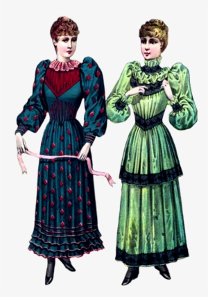 Fashion Clipart Lady Clothing - Transparent Victorian Woman Clipart Png