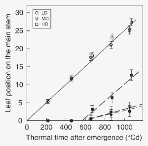 Effect Of Plant Density On Leaf Appearance And Leaf - Diagram