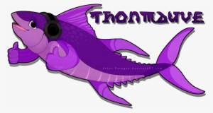 Mauve Clipart Shark - Logo