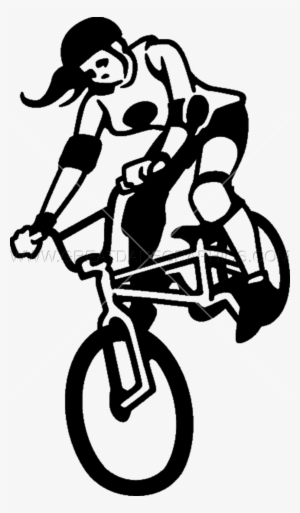 Bmx Female Rider - Bicycle