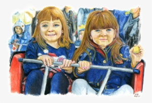 'abigail And Elsie' - Painting