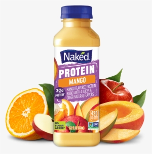 Naked Juice Protein Mango Png Mango Protein - Naked Protein Zone Juice Smoothie, Double Berry - 15.2