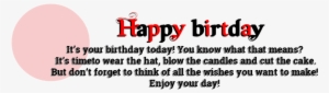 B Day Png Hd - Birthday Wishes Png Text