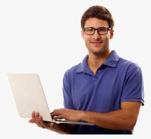 English Courses - Persona En Laptop Png
