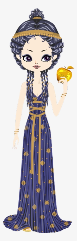 Goddess Clipart Cute - Eris Greek Goddess Cartoon