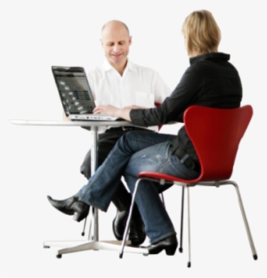 Man Sitting At Desk Png Transparent Man Sitting At - Person At Desk Png
