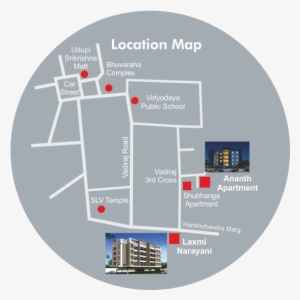 Welcome To Laxmi Narayani Located At Harischandra Marg, - Diagram
