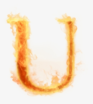Burning Letter U Png