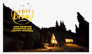 The Taggart And Green Wilson Huts Sit Near Tree Line - Tree