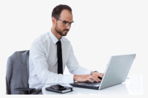 Man Working In An Office