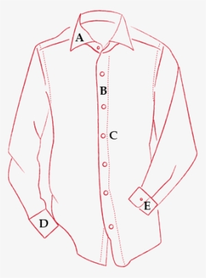 Shirt Outline Button Cuff - Shirt Outline Png