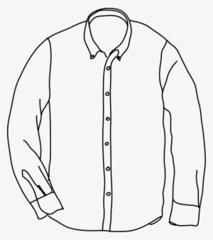 Png Black And White Library Shirt Collar Drawing At - Mens Shirt Png Drawing