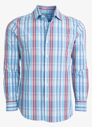 Mizzen Main Madison Blue/red Madras Button Down Shirt - Mizzen+main