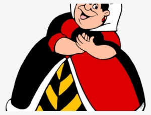 Queen Clipart Quenn - Alice In Wonderland Queen Of Hearts Cartoon