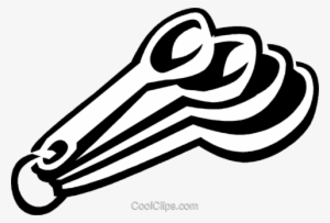 Measuring Spoons Royalty Free Vector Clip Art Illustration - Measuring Spoons Clipart