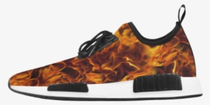 Flaming Fire Pattern Men's Draco Running Shoes - Pop Creation Womans High Top Shoes Twinkling Stars