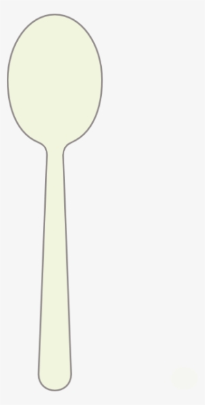 White Soup Spoon Vector