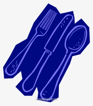 Knife, Fork, And Spoon Royalty Free Vector Clip Art - Fork