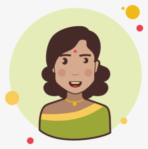 Indian Lady Icon - Illustration