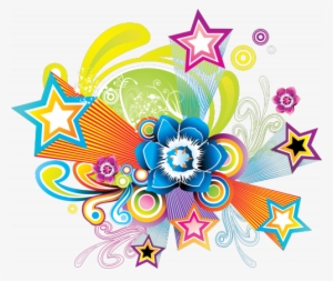 Full Color Decal Stars Salute Rainbow Sticker, Stars