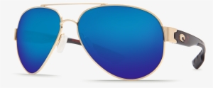 Costa Del Mar South Point Sunglasses In Gold, Metal - Costa Del Mar South Point Blue Lenses