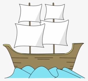 Clip Black And White Stock Free Mayflower Cliparts - Pilgrim Ship Clip Art