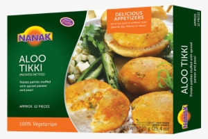 Nanak Aloo Tikki 720gm -12 Pcs Approx - Frozen Aloo Tikki India