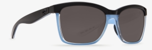 Costa Del Mar Anaa Sunglasses In Shiny Black/crystal/light