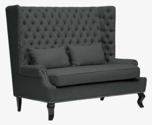 Drake Upholstered Grey Banquette