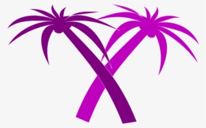 Palm Tree Clipart Double - Tree