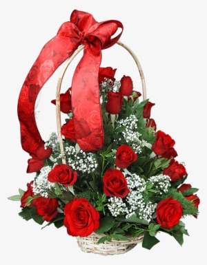 Basket Of 30 Red Roses - Acadiana Choppers Lawn & Landscaping