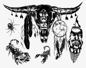 Source - Tattmight - Com - Report - Transparent Tattoo - Indian Warrior Tribal Tattoos