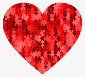This Free Icons Png Design Of Red Puzzle Heart