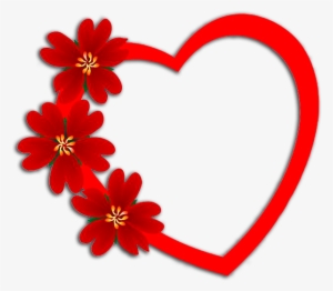 Flores Con Corazón Frame Download, Love Frames, Love - Love Photo Frames Design