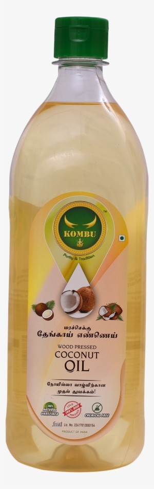 Kombu Wood Pressed Coconut Oil 1l - Plastic Bottle