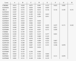 Allelic Frequencies At Different Microsatellite Loci - Allele Frequency