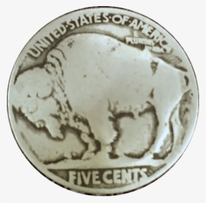 Authentic Buffalo Nickel/indian Head Nickel Button - Buffalo Nickel