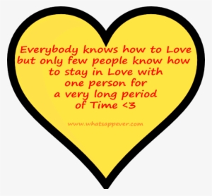 Whatsapp Love Status - Yellow Heart Clip Art