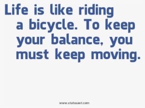 Bike Ride Status - Happy Single Life Status