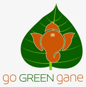 Go Green Ganesha - Ganesha Image Png Green