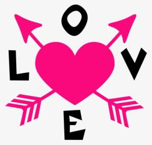 Heat Clipart Wedding Heart Design - Love Arrow