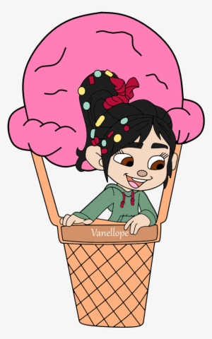 Vanellope On A Ice-cream Balloon - Vanellope Von Schweetz