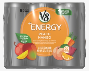 V8 Energy, Juice Drink With Green Tea, Peach Mango, - V8 Energy Peach Mango