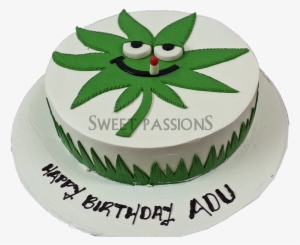 Weed Cake - Weed Birthday Cake Png