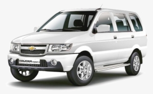 Tavera Car On Rent - Chevrolet Tavera White Colour