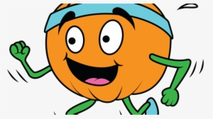 See - Running Pumpkin Clipart