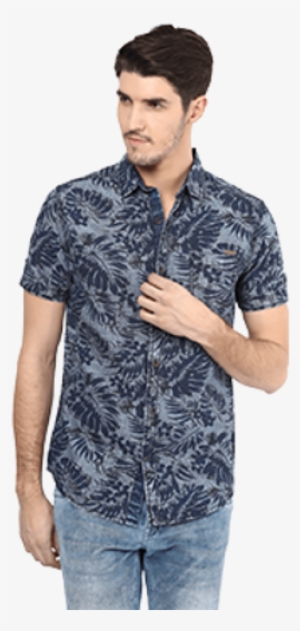 Men Blue Checks Shirt - Shirt