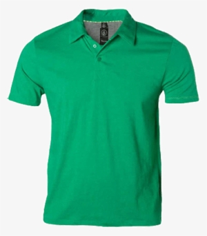 Men's Basic Polo Shirt - Green Polo With Black Logo