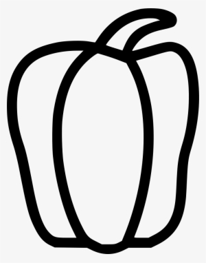 Png File - Capsicum Black And White